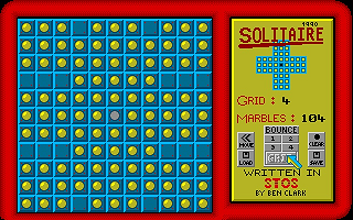 Solitaire atari screenshot